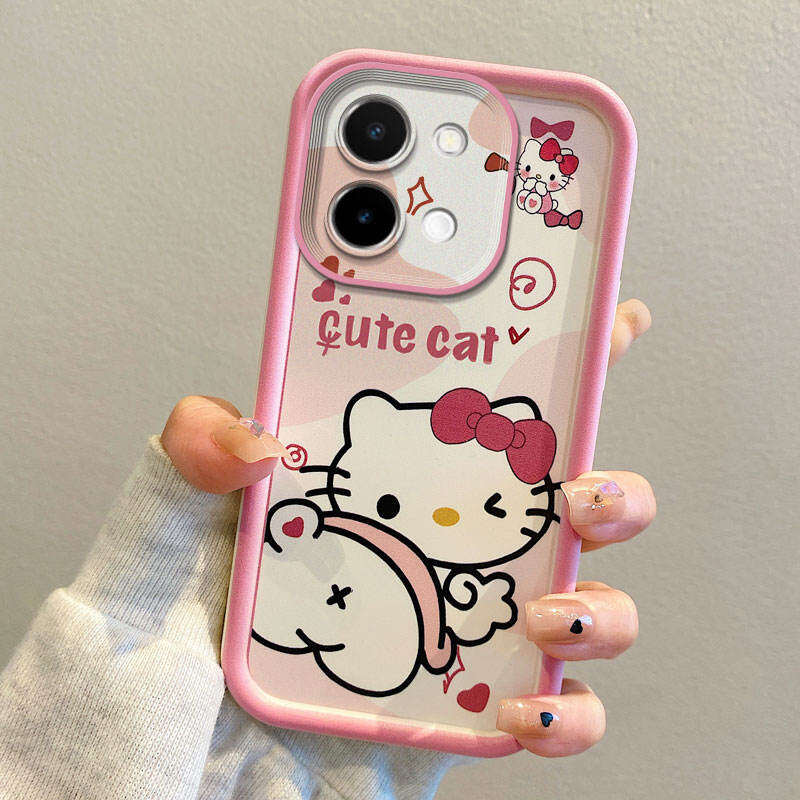 Vivo Y05 / Y11D Case For Vivo Y05 / Y11D【The latest silicone soft case cartoon cute female boy camera protection phone case cover-Y8】