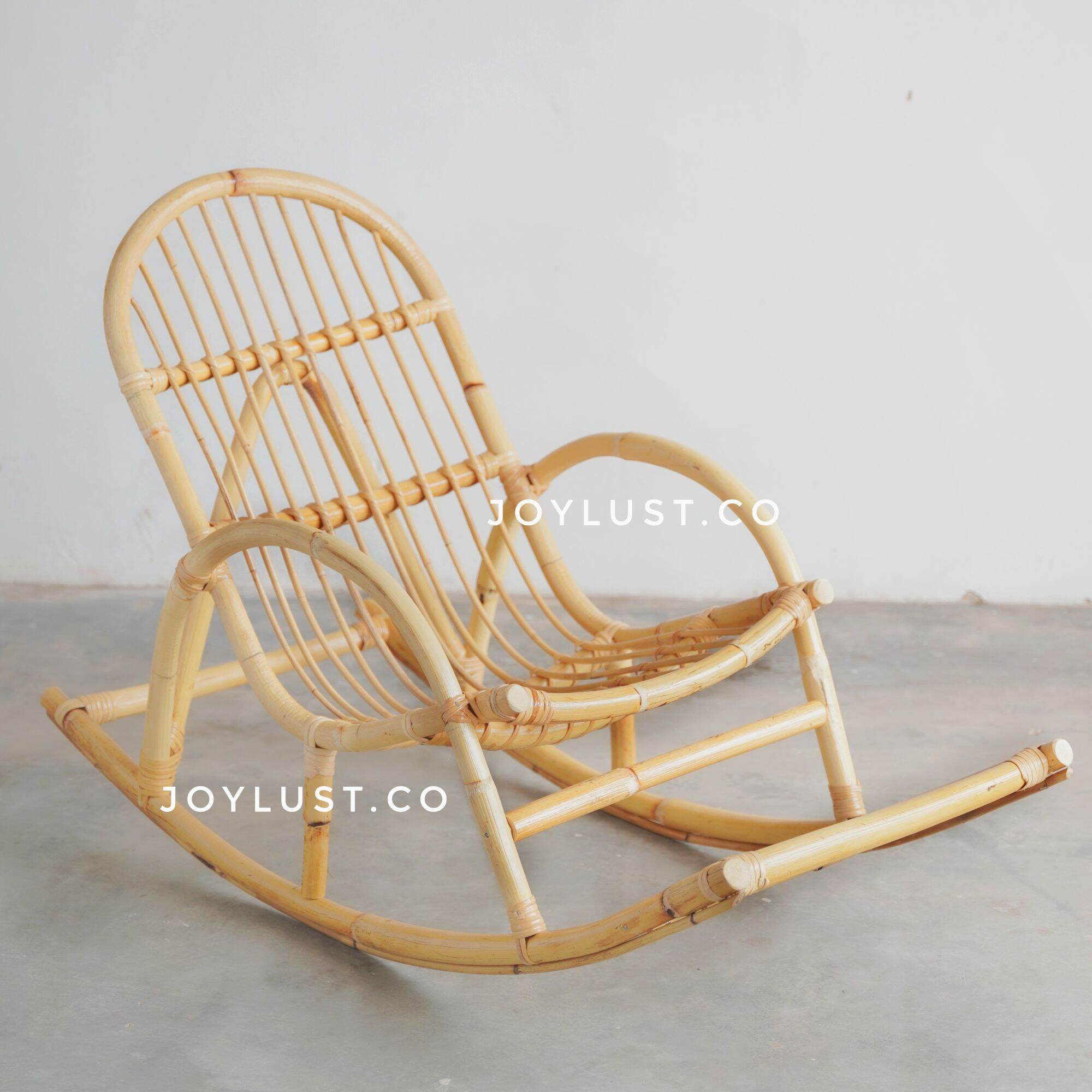 Bamboo Chairs Adult Rocking Chair Luxury Rattan Cane Rocking Chair