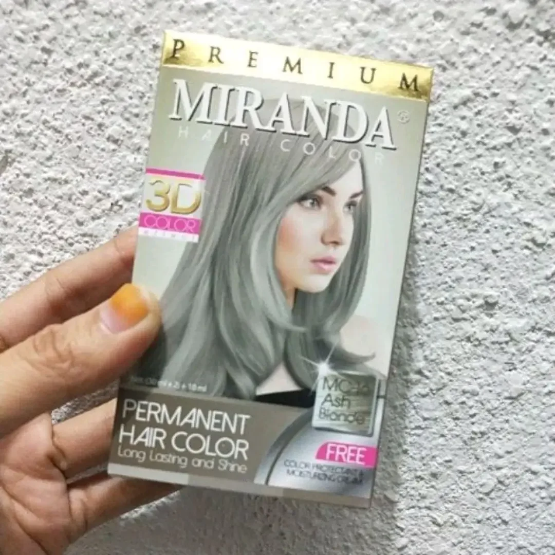Miranda Hair Color Ash Blonde Pewarna Rambut
