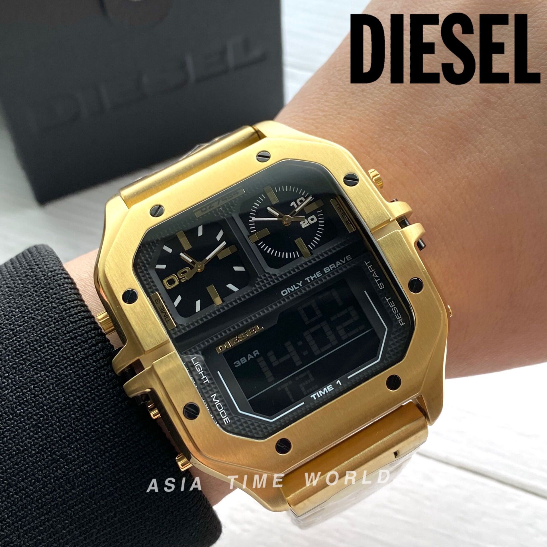 Original] Diesel DZ7454 Clasher Ana-digital Men's Watch LCD-screen