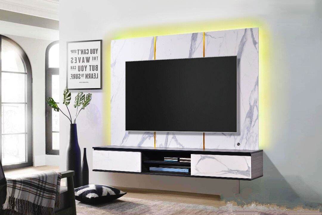 ???Wall hanging cabinet / Kabinet TV gantung / LED Hanging cabinet / Modern design / Simple & Elegan