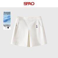 spao | A-line Slim Fit Wide Leg Short Pants
