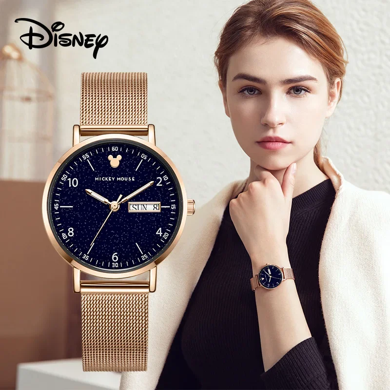 Disney Watch Women's Simple Students Versatile Whitening INS WOMEN'S Watch 2021 New Style Waterproof Watch