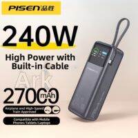 pisen | Super Fast Charging Power Bank With Built-in Type-C Cable 27000mAh