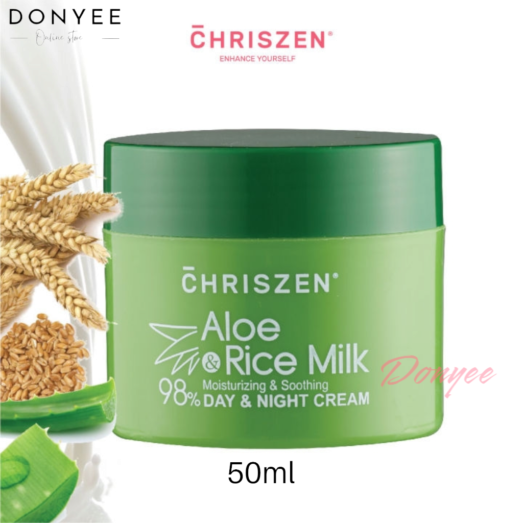 CHRISZEN 98 Aloe Vera & Rice Milk Day & Night Cream 50ml Lazada