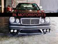 Mercedes Benz w210 E class prefacelift Wald black bison bodykit body kit front side rear bumper skirt lip diffuser cover