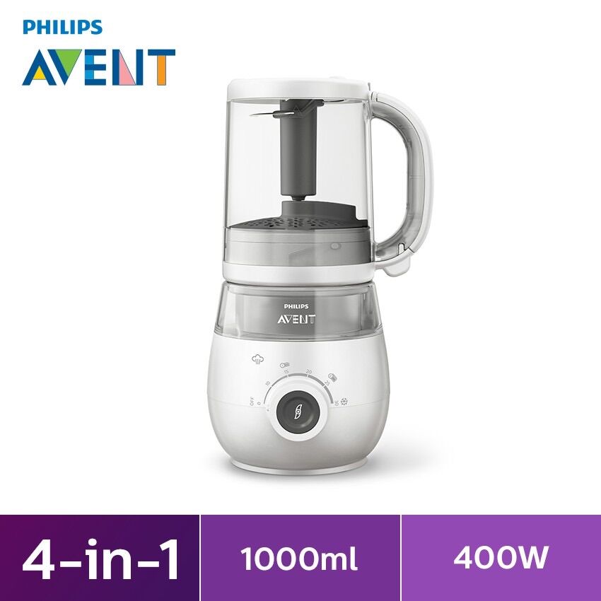 Philips Avent 4 in 1 Baby Food Maker (Steam Blend Defrost & Reheat) SCF883/02