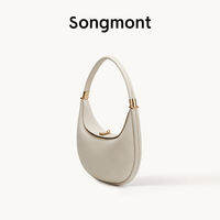 Songmont Medium Luna bag Full-Grain Cow Leather Handbags for Women Half Moon Bags