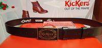 Kickers Leather Black Belt