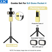 JJC เคสป้องกันสำหรับ DJI Osmo Pocket 4 & Pocket 3อุปกรณ์ Gimbal | การติดตั้งแบบปลดเร็วและแบบ1/4 ″-รูเกลียว20รูและมี3สีให้เลือก