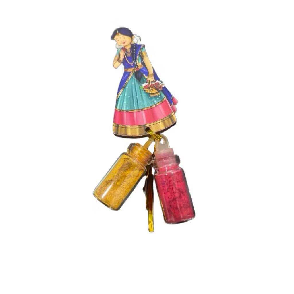 Thamboolam Samskara Gifting Set MDF Manjal Kumkum for Return Gift (indian wedding/nalungu/puberty function/dhoti function)