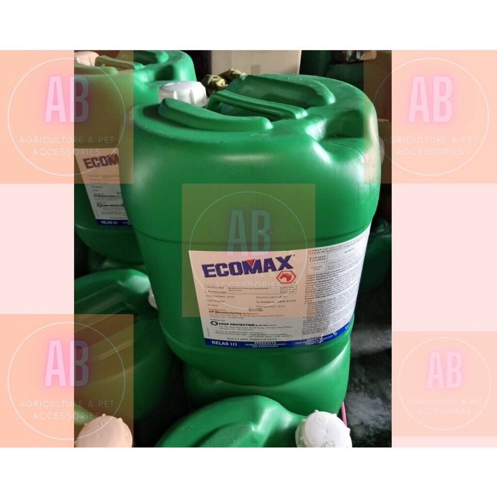 Ecomax 20l Racun Rumput Rumpai Glyphosate Herbicides Lazada