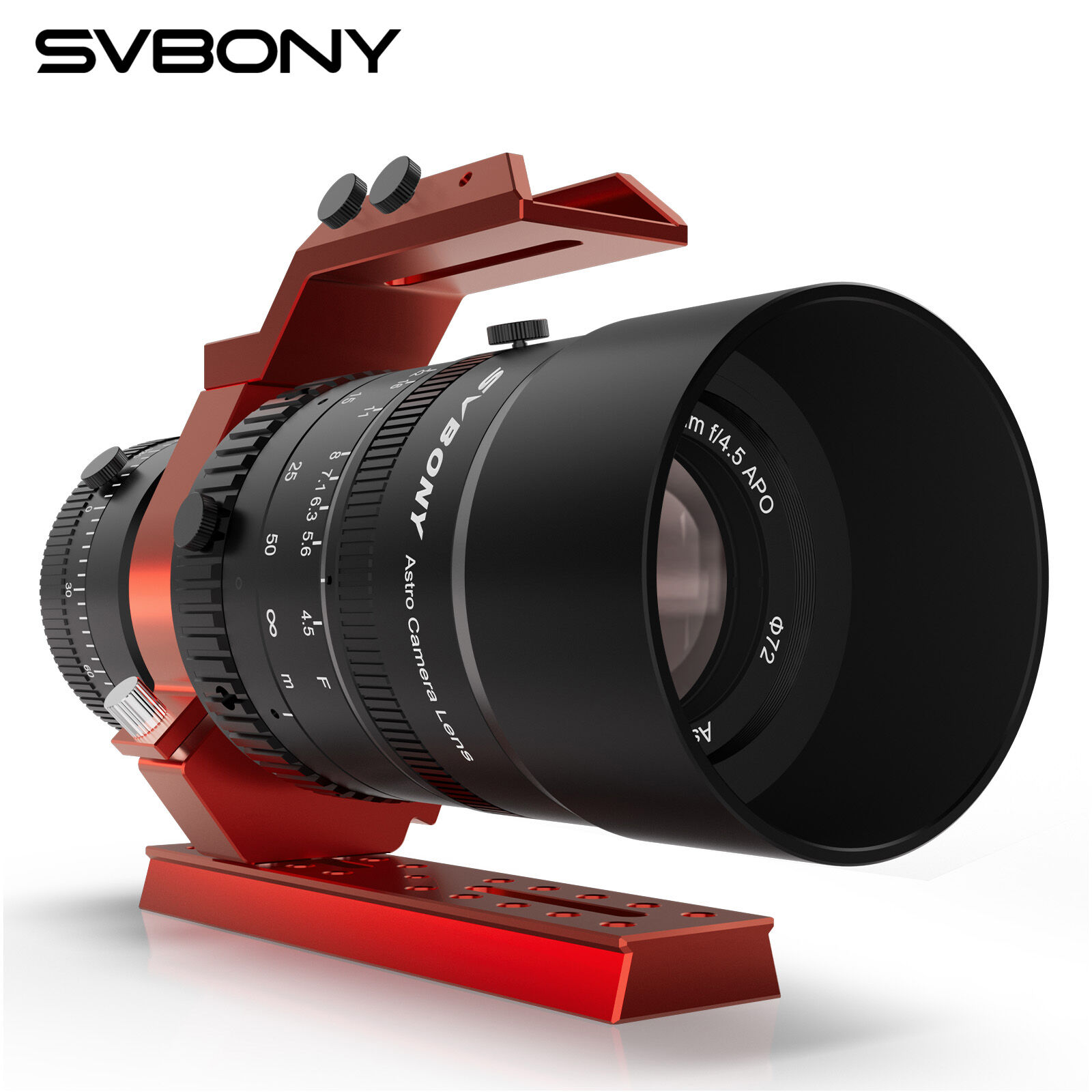 SVBONY SV555 Astrograph Telescope Photography Lens 44mm Full-frame Petzval Objective Lens Structure Adjustable F22 to F4.5 Aperture for Astrophotography ราคา 24,399 บาท*ส่งฟรี