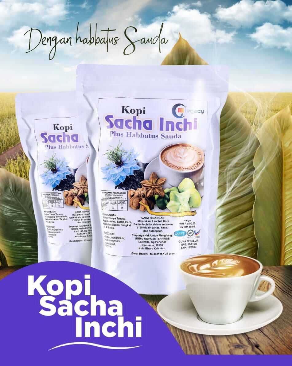 KOPI SACHA INCHI plus HABBATUSSAUDA💯%ORIGINAL [Ready Stock] | Lazada