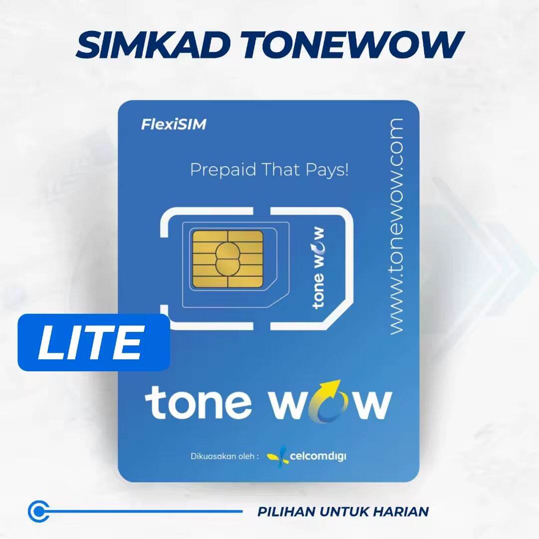 [ SIMKAD JIMAT ] Simkad TONE WOW FU35 ( 150GB + Unlimited Call ) FREE Insuran Takaful RM34000 ( CelcomDigi ) RM35