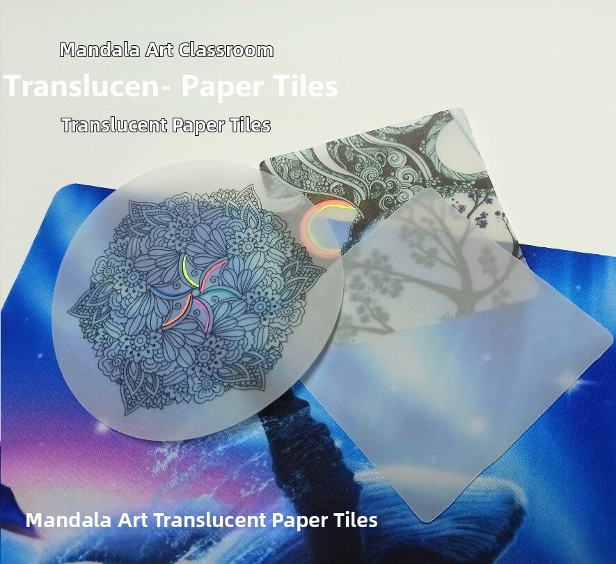 Chan Rounding Drawing Paper Brick Semi-Transparent Square round Tracing Paper Winding Paper Sulphate Paper Beginner Copy Paper