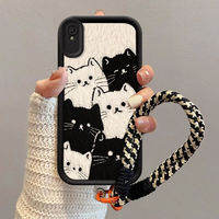 casing hp Redmi 9A Sport 9AT 9i terbaru 2025 Kucing hitam putih Kartun Avatar
