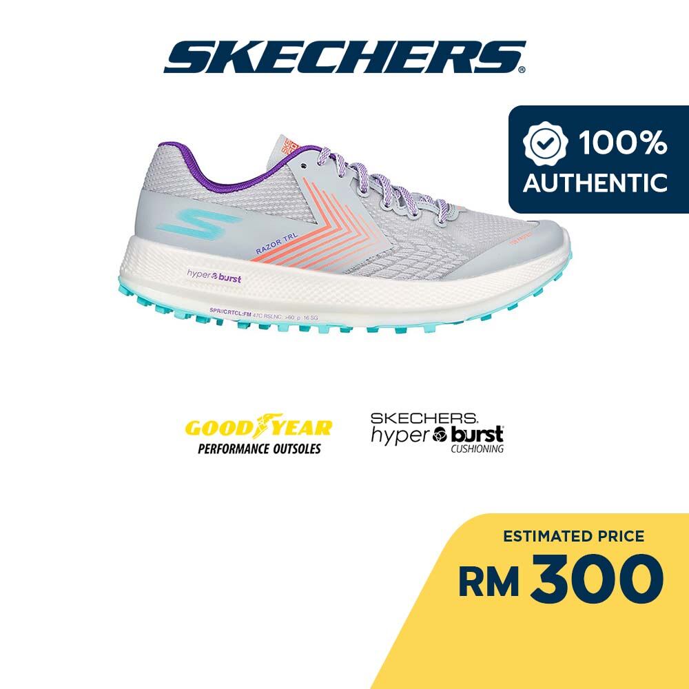 [Lazada Exclusive] Skechers Women GOrun Razor Trail Running Shoes - 172002-GMLT Goodyear Rubber, Hyp