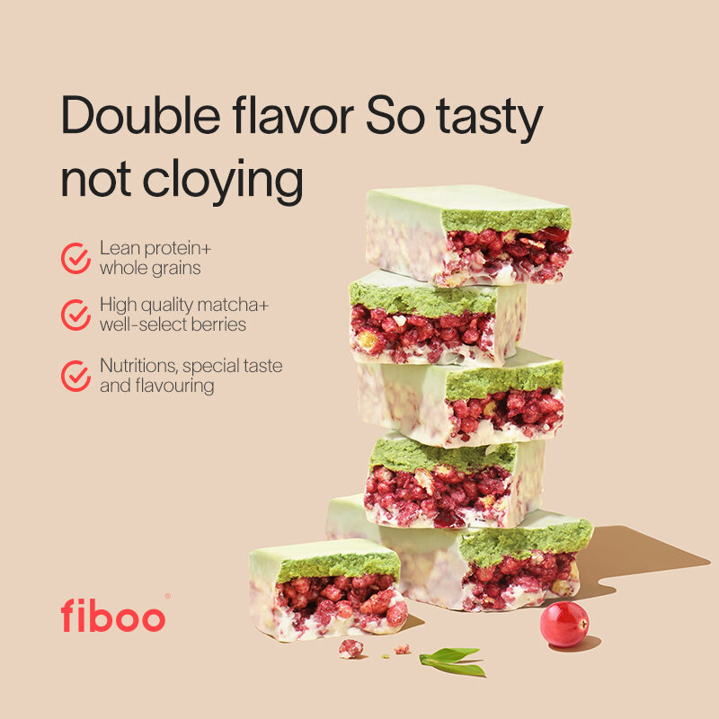 Fiboo Protein Bar Meal Replacement No Sugar 25g x 5/6. 