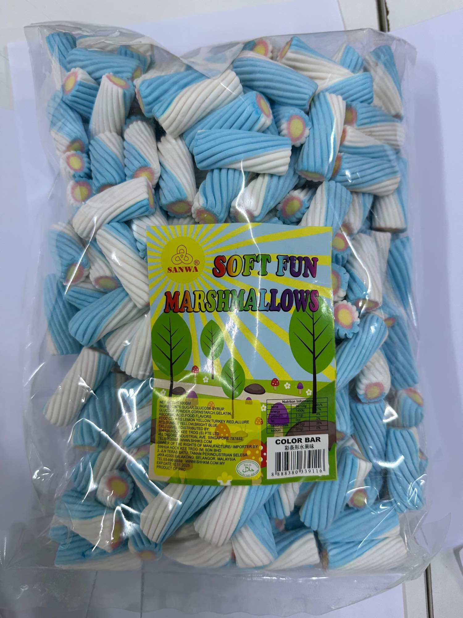 SANWA MARSHMALLOW VALUE PACK ASSORTED FLAVOUR (500GM) Lazada