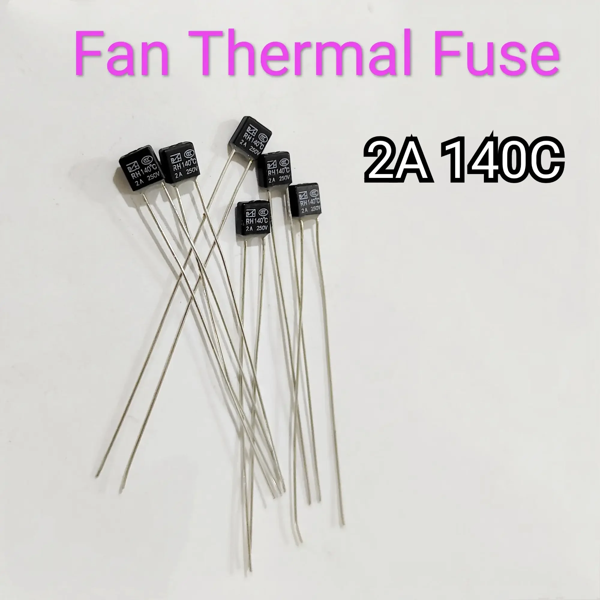 1 biji 2A 140C 250V Fan Thermal Fuse fius kipas 2a 140c