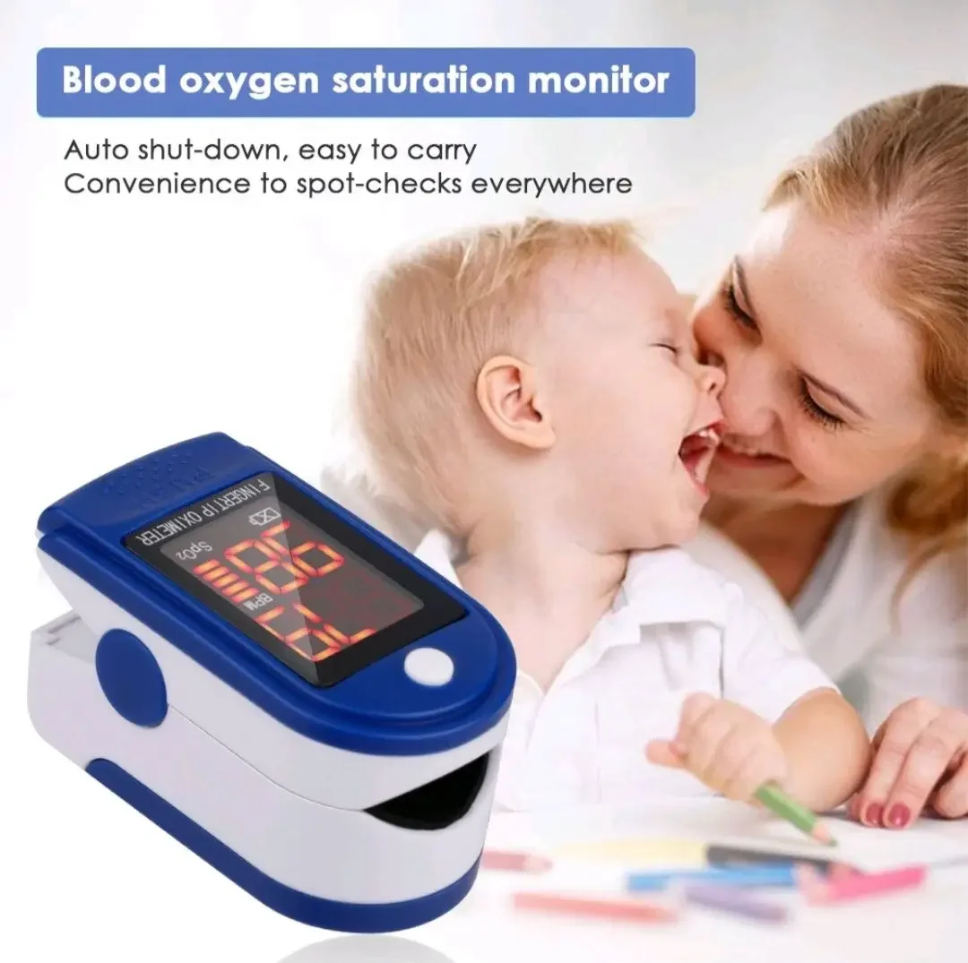 Pulse Oximeter monitor Fingertip 血氧儀SPO2 Blood Oxygen Saturation Monitor Heart Rate
