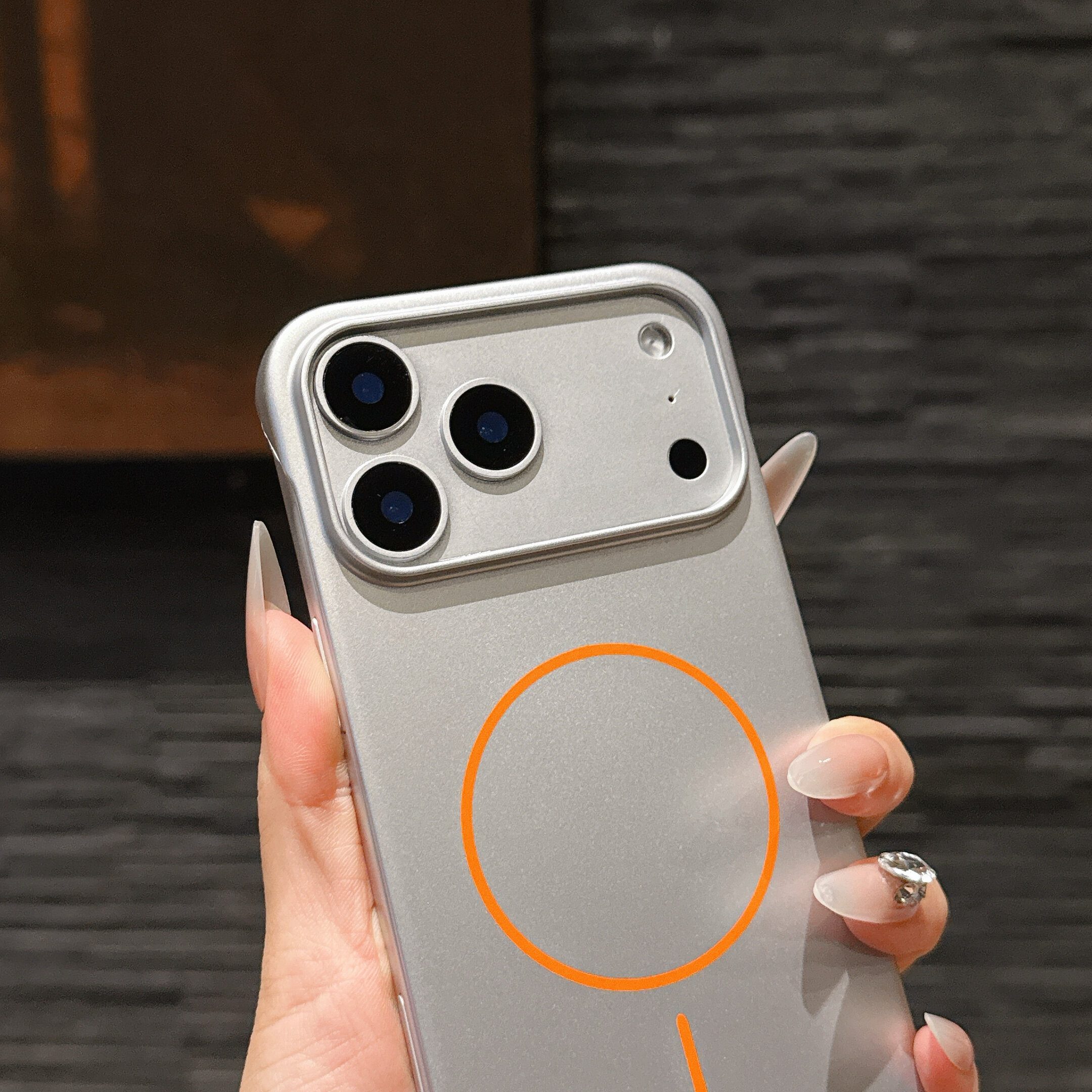 Magnetic Phone Case For Iphone Pro Max Plus Metallic Finish_voghion.com