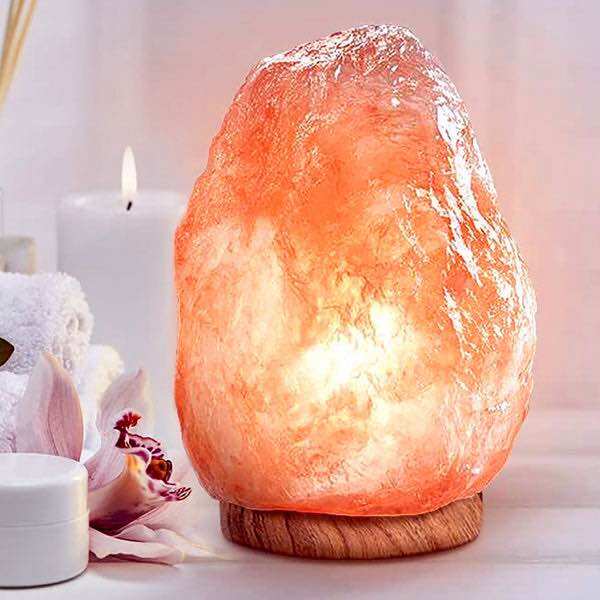 NATURAL HIMALAYAN SALT LAMP FULL SET - 1-2KG/2-3KG/3-4KG - (WITH DIMMER SWITCH) NATURAL HIMALAYAN ROCK SALT LAMP