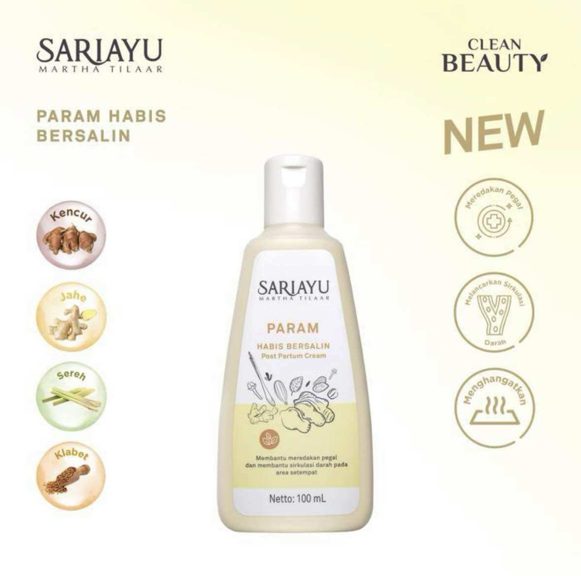 SARIAYU Set 3in1 Ibu Habis Bersalin Berpantang 3in1 Krim Param / Krim Tapel / Krim Pilis ASLI 100% - Maternity