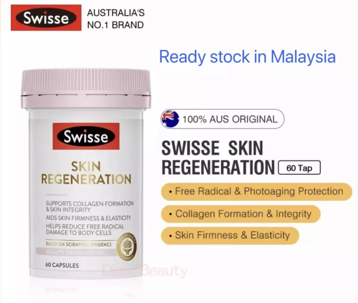 Swisse Skin Regeneration (60 capsules) (100% imported from Australia)