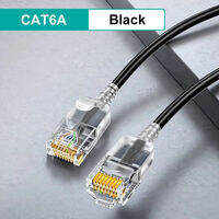 SAMZHE Slim Cat6A Ethernet Cable High Speed 10Gbps CAT 6A RJ45 Network LAN Patch Cable for Computer PC & Gaming