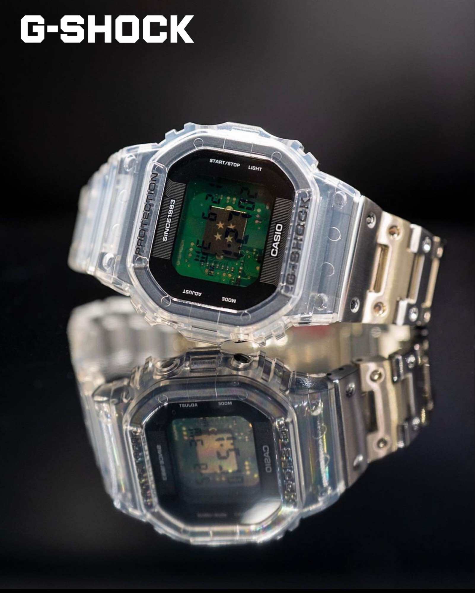 Original Marco] Casio G-Shock DWE-5640RX-7D 40th Anniversary Clear