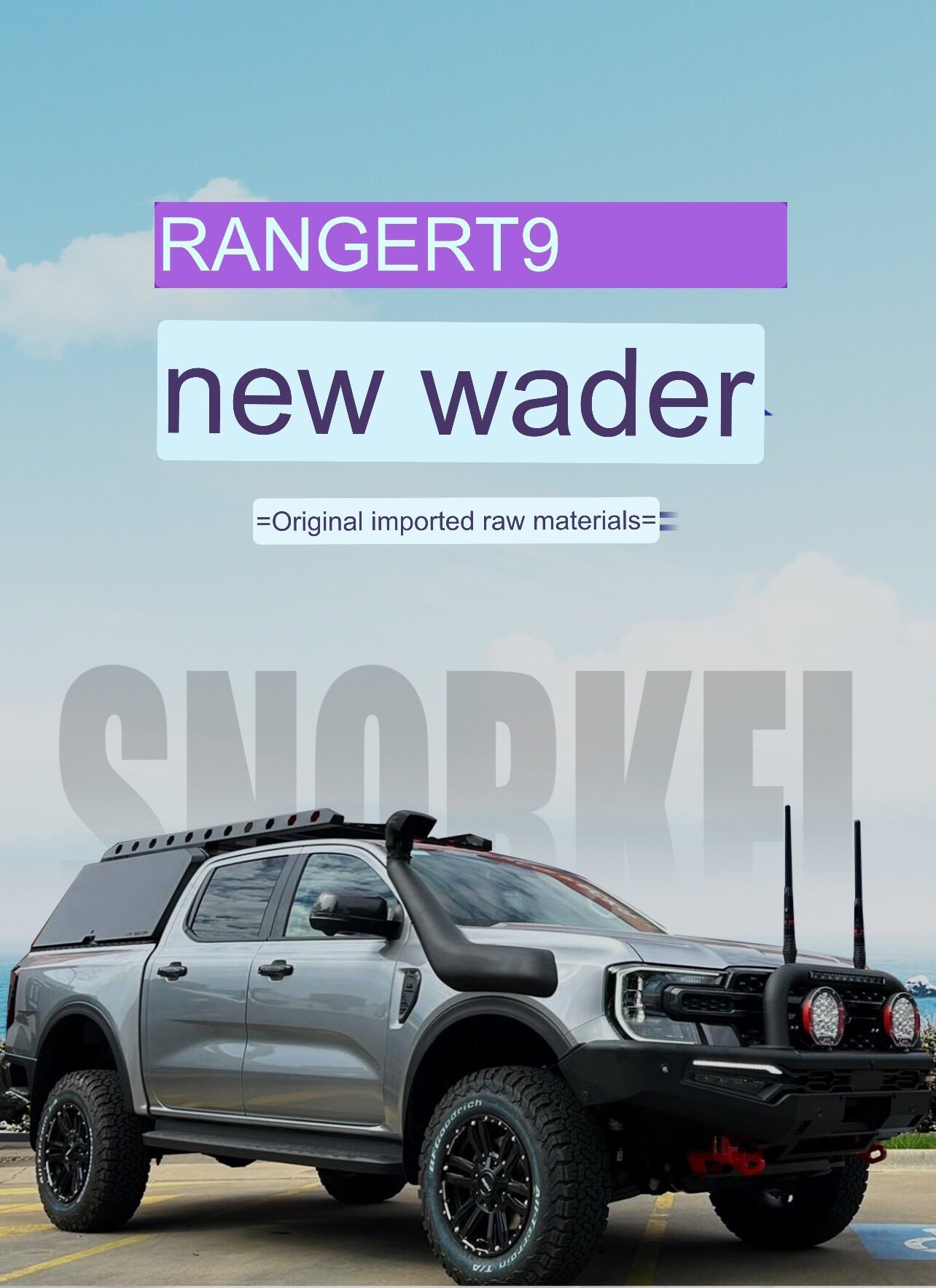 Vehicle Snorkel Kit For Ford Ranger T9 2023 ford ranger t6 t7 t8 Lazada