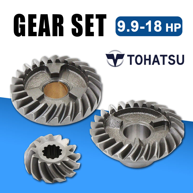 Winibo 350-64030 350-64020 350-64010 Gear Set For Tohatsu Nissan Outboard Motor M NS F 9.9HP 15HP 18HP 2/4T Gear Kit 350-102030-FF (350-64010-0+350-64020-0+350-64030-0) 24T/13T/24T, metallochrome ราคา 2,305 บาท*ส่งฟรี