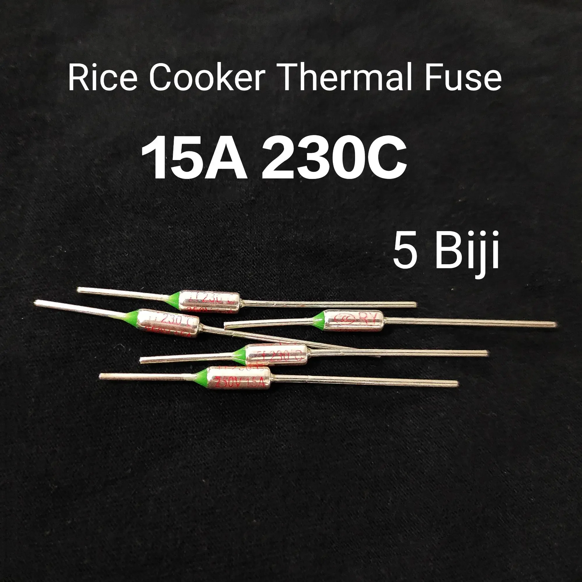 5 Biji 15A 230C 250V Rice Cooker Thermal Fuse 15a 229c Thermo fuse