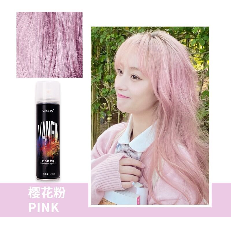 9 Colour Vangin Colour Hair Spray 120ml (washable hair colour