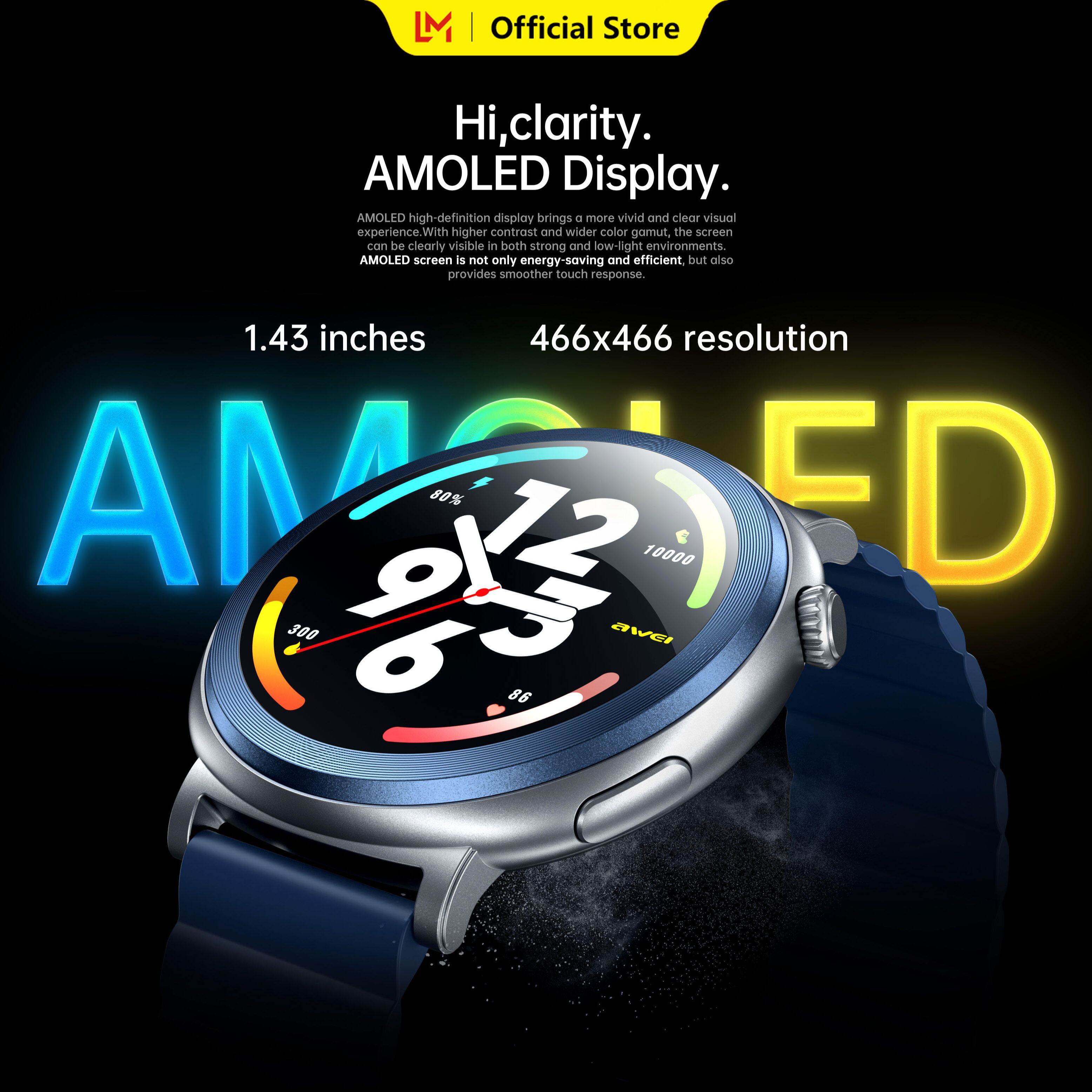 Awei Smart Watch series 18 device watchs smartwatch for men women ราคา 2,099 บาท*ส่งฟรี