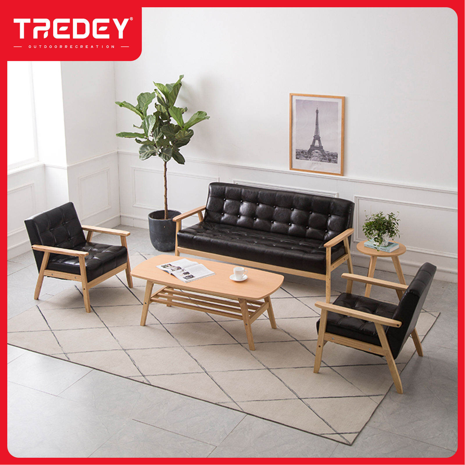 TREDEY Nordic style sofa, simple and fashionable, 1/2/3 seats, multiple styles