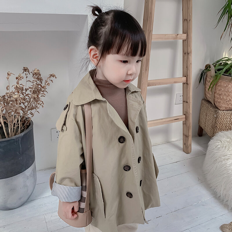 Toddler Girl Pink Trench Coat Tradingbasis