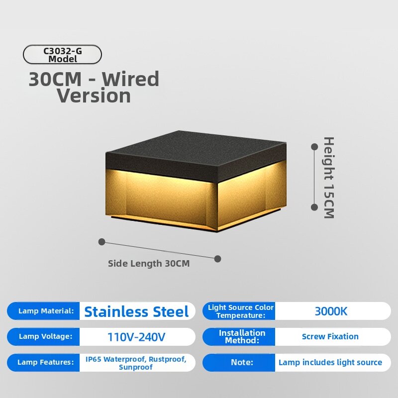 GUAIJUE | Waterproof Outdoor Column Light for Gates and Pillars