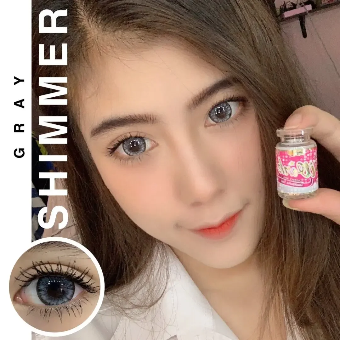 Shimmer Gray 16mm Bigeyes Korean Contact Lens