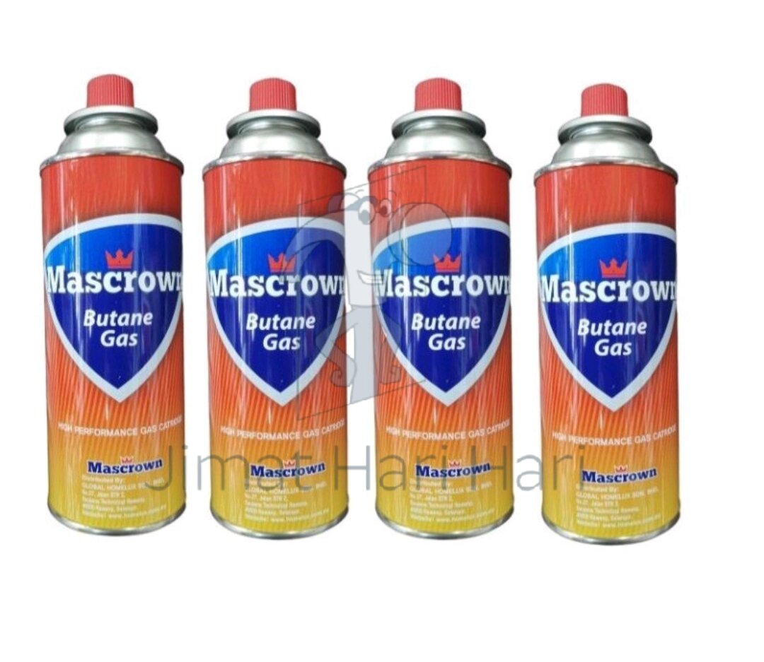 [4 Bottle] Mascrown Butane Gas Refill Lazada