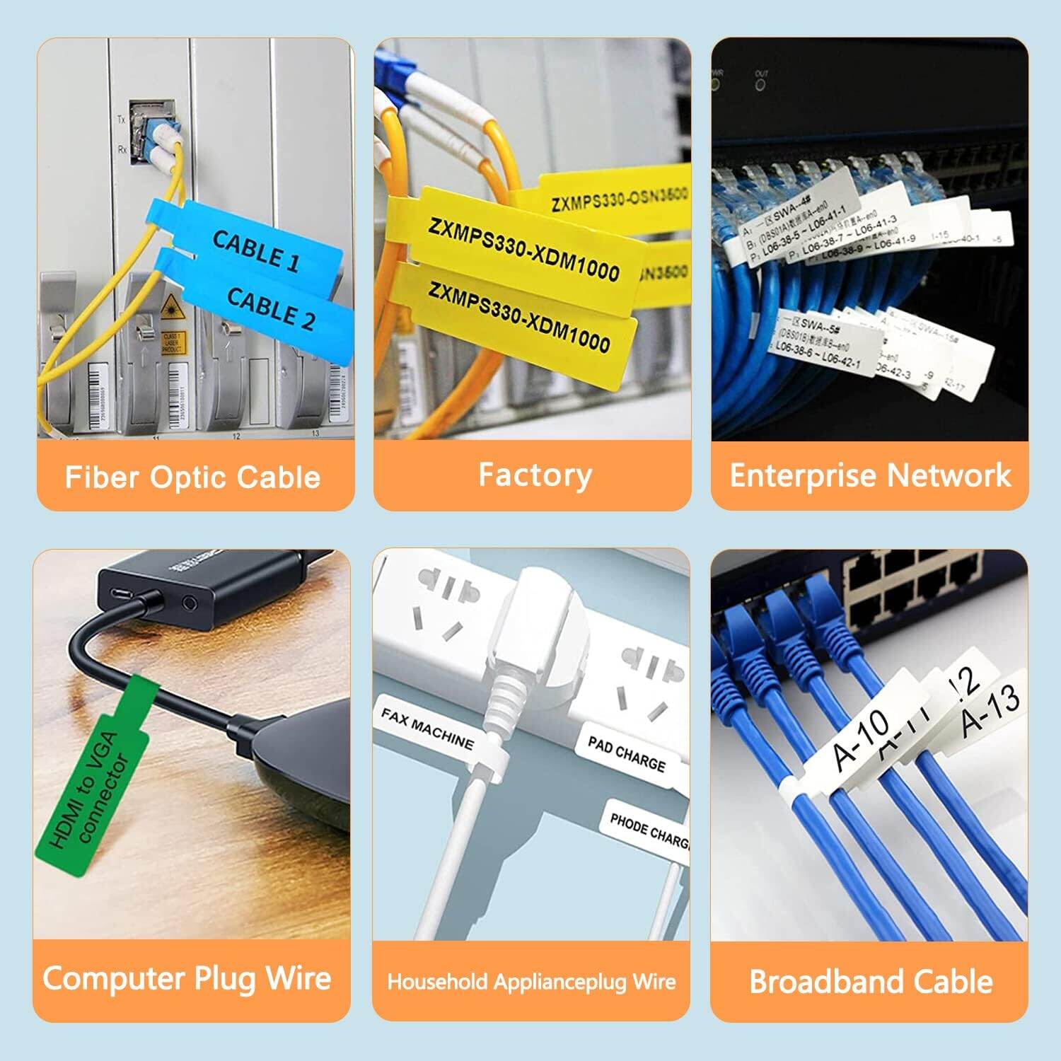 NIIMBOT B21/B1/B3S/B31 Wire And Cable Label Paper For Network Cable ...