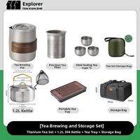 TanXianZhe | Portable Titanium Travel Tea Set