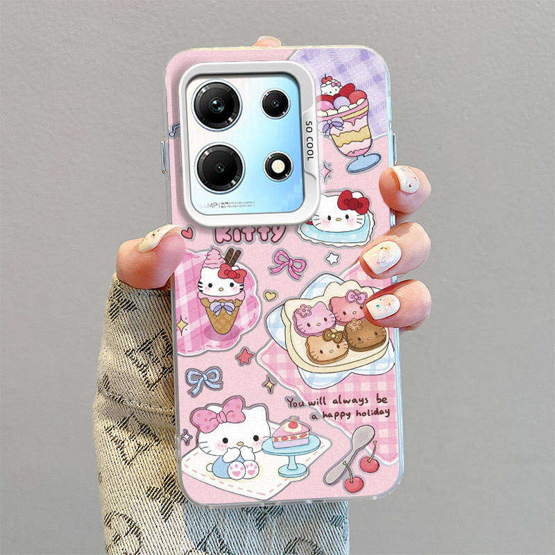 INFINIX Note 30 4G Case For INFINIX Note 30 4G【The latest bezel soft case cartoon cute female boy camera protection phone case cover】