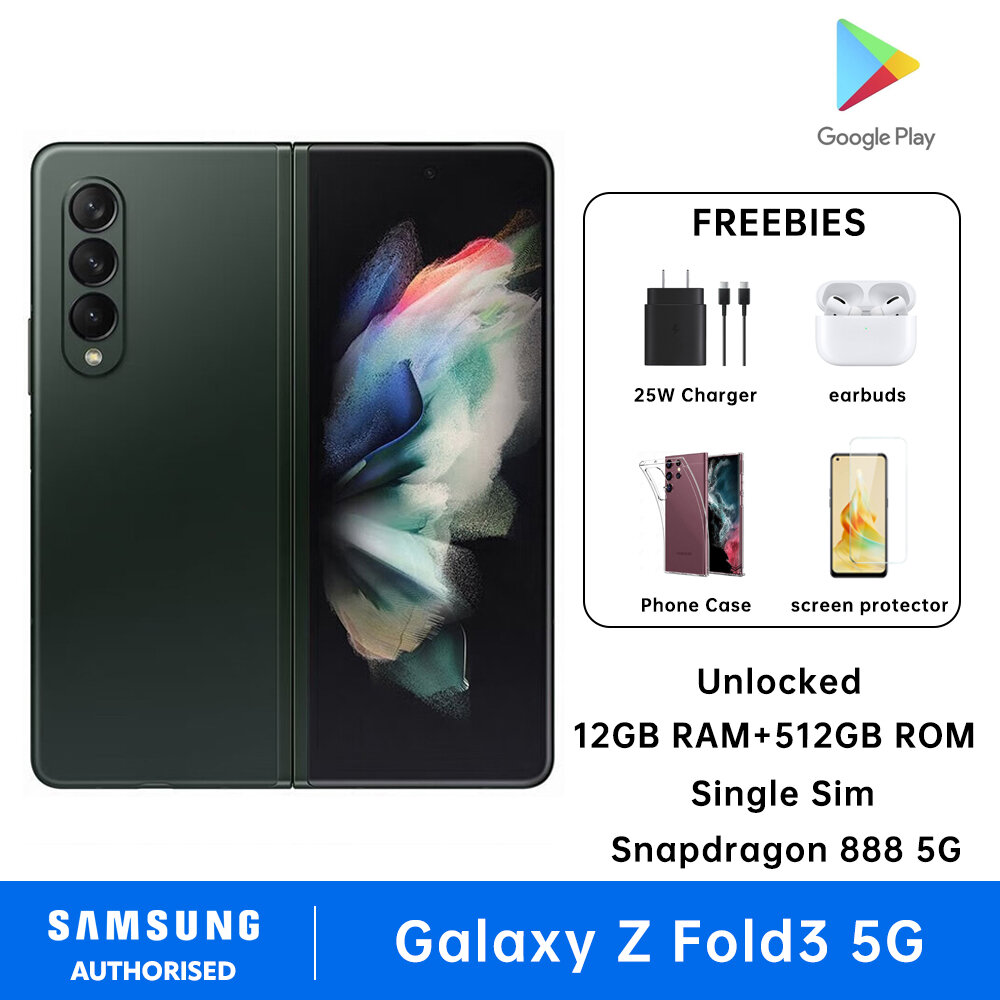 Samsung Galaxy Z Fold3 5G Smartphones 12GB RAM + 512GB ROM 7.6" Foldable AMOLED NFC Snapdragon 888 Original Cell Phone US Version - Image 3