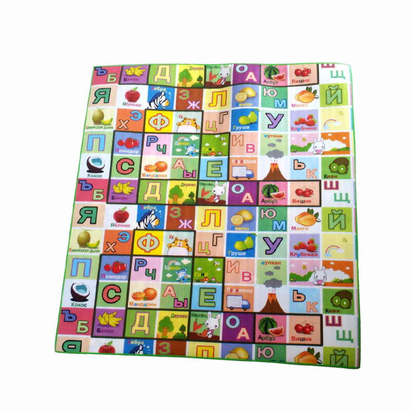 Thickened Anti-Slip Foam Crawling Mat for Babies Double-Sided Reversible Pattern Childrens Play Mat for Living Room Use