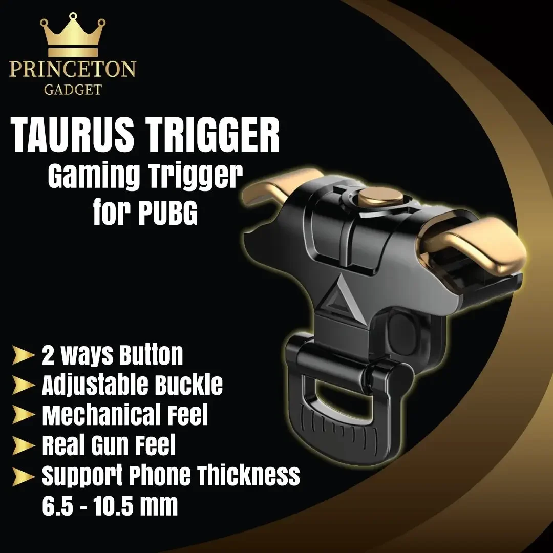 Game Gaming Trigger Console Taurus for PUBG Aim Key Mobile Chargerable Triggers Gaming,Mobile Game Controller for PUBG/Fortnite/Call of Duty,Shooter Sensitive Controller Joysticks Aim & Fire Trigger