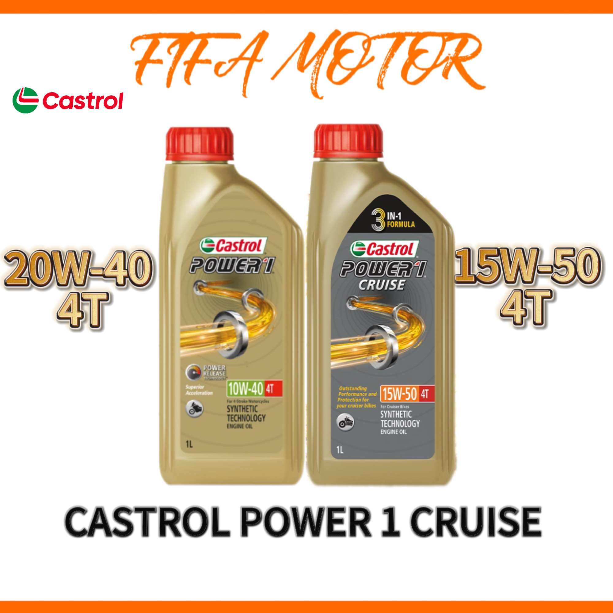 CASTROL POWER 1 GOLD 15W50 10W40 4T ENGINE OIL MINYAK HITAM FULLY ...