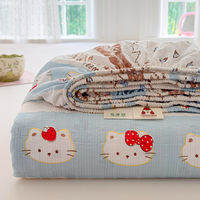 Dansunreve Cartoon Fitted Bedsheet Kitty Pattern Cheap Bed Sheet Single/Super Single/Queen/King Mattress Protector